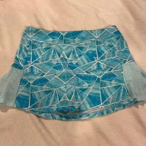 Light blue exercise skort